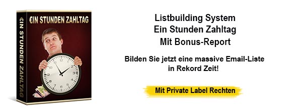 Listbuilding System Ein Stunden Zahltag