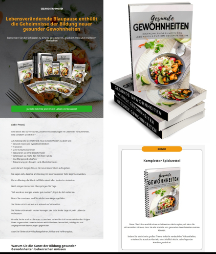 Gesunde Gewohnheiten - PLR Komplettpaket