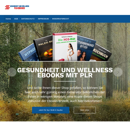 Gesundheit und Wellness Shop Generator mit 9 eBook - Reponsive