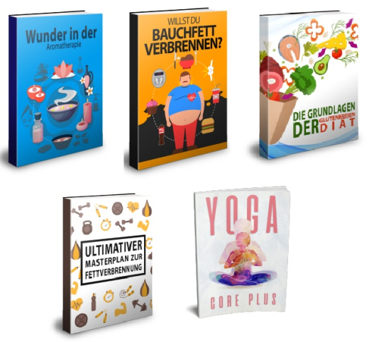 Gesundheits Lead Magnet Paket mit 5 eBooks