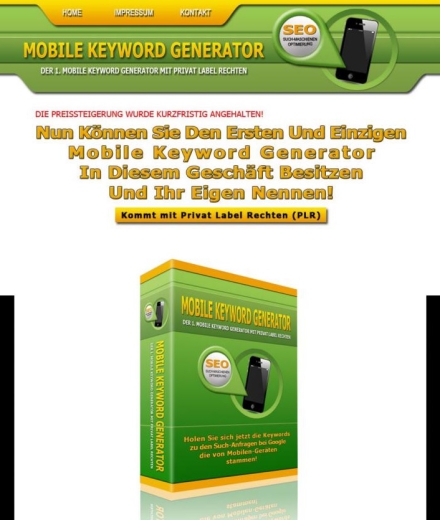 Mobile Keyword Generator