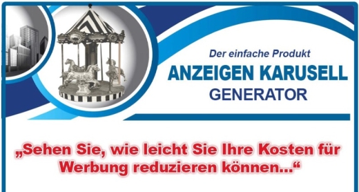 Produkt Anzeigen Karusell Generator - mit Verkaufsseite und PLR Lizenz