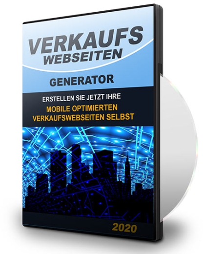 Verkaufs Webseiten Generator Mobile Optimiert - mit Verkaufsseite und PLR Lizenz