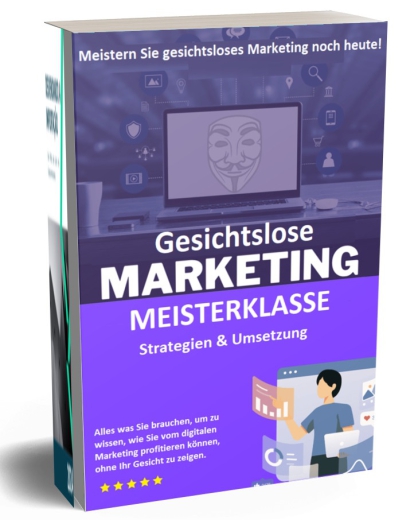 Gesichtslose Marketing Meisterklasse PLR-Lizenz