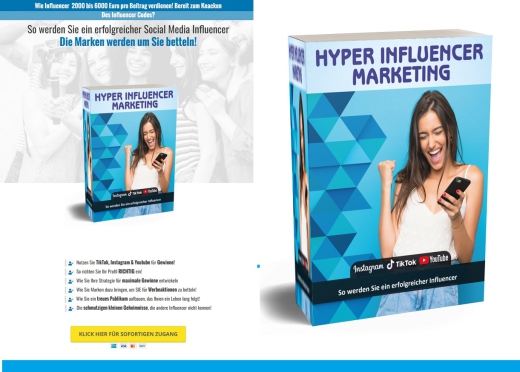 Hyper Influencer Marketing - Werden Sie ein erfolgreicher Influencer - mit PLR Lizenz