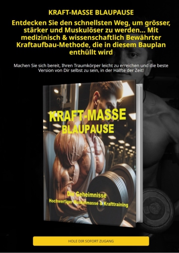 Kraft-Masse Blaupause - Hochwertige Muskelmasse und Krafttraining - PLR