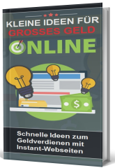 Kleine Ideen für Grosses Geld Online - PLR Komplettpaket