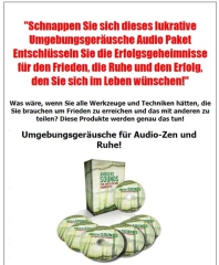 Umgebungsgeräusche für Audio-Zen und Ruhe - 7 mp3, Verkaufsseite und PLR