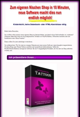 Tattoo Nischen Shop  mit MRR Lizenz